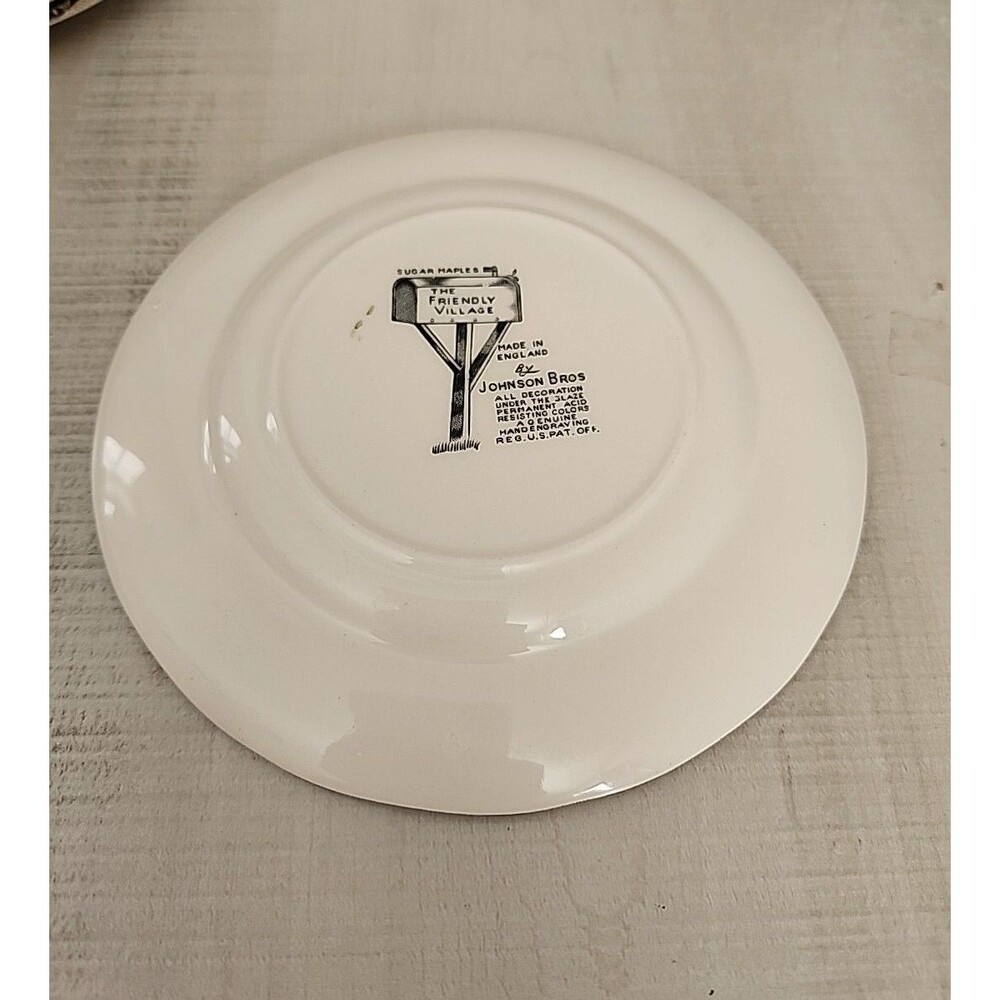 8 Johnson Brothers Friendly Village Sugar Maples 6" Plates - Picture 3 of 4